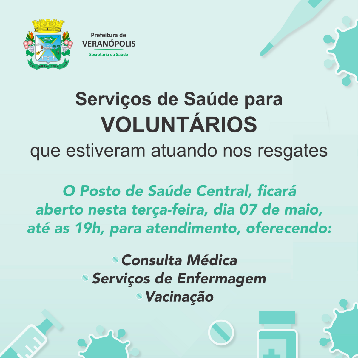 servicos-de-saude-para-voluntarios-que-estiveram-atuando-nos-resgates