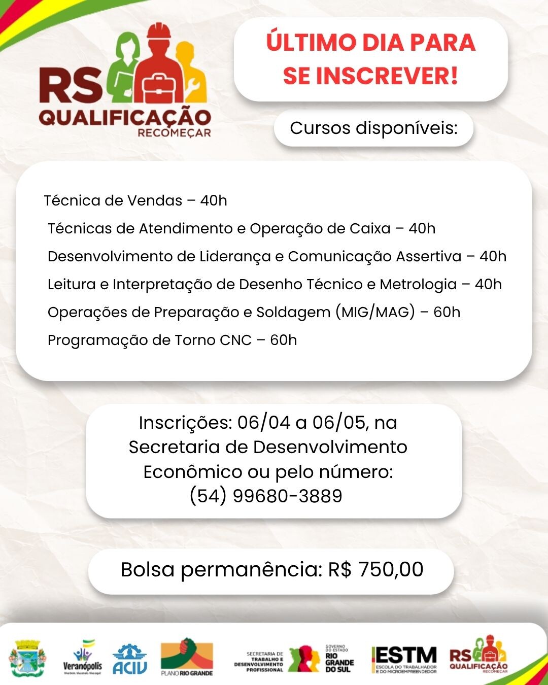 ultimo-dia-para-inscricoes-em-cursos-gratuitos-rs-qualificacao-recomecar-em-veranopolis