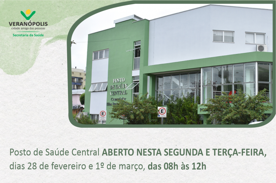 posto-de-saude-central-estara-aberto-nesta-segunda-e-terca-feira