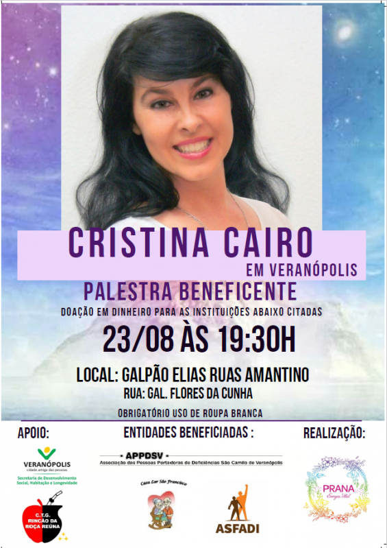 cristina-cairo-promove-palestra-beneficente